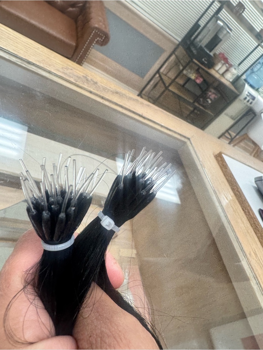 Pre-Bonded Black Hair Extensions - Loop/Strand Tips